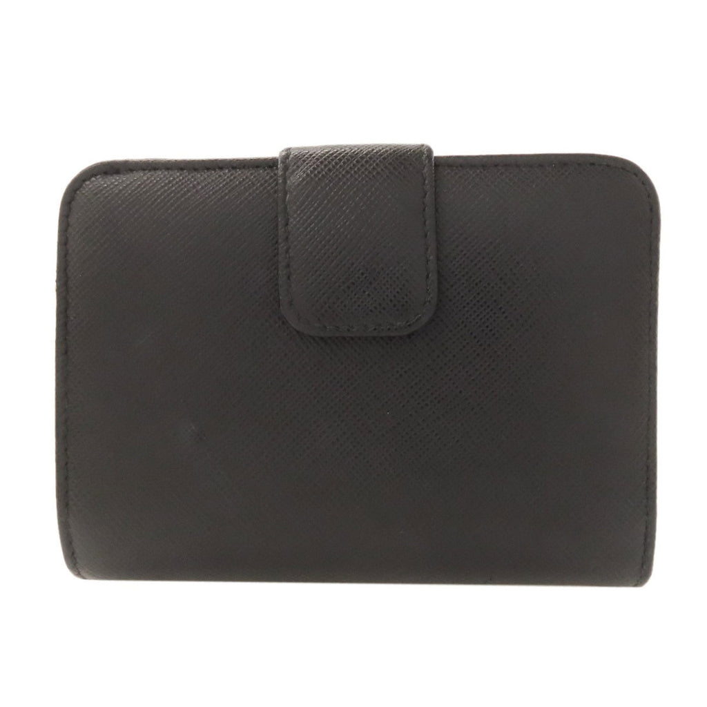 Prada Black Leather Wallet (Bi-Fold) (Pre-Owned)