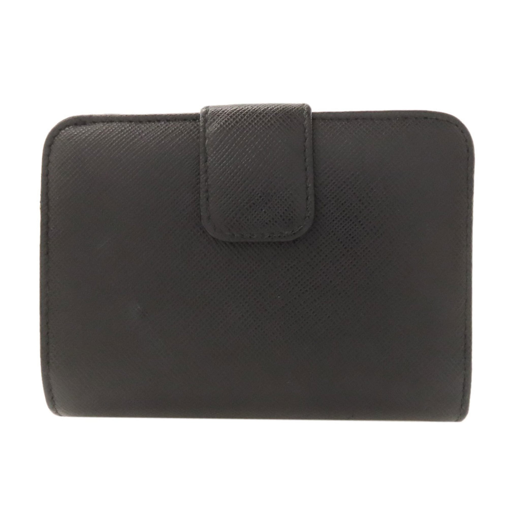 Prada Black Leather Wallet (Bi-Fold) (Pre-Owned)