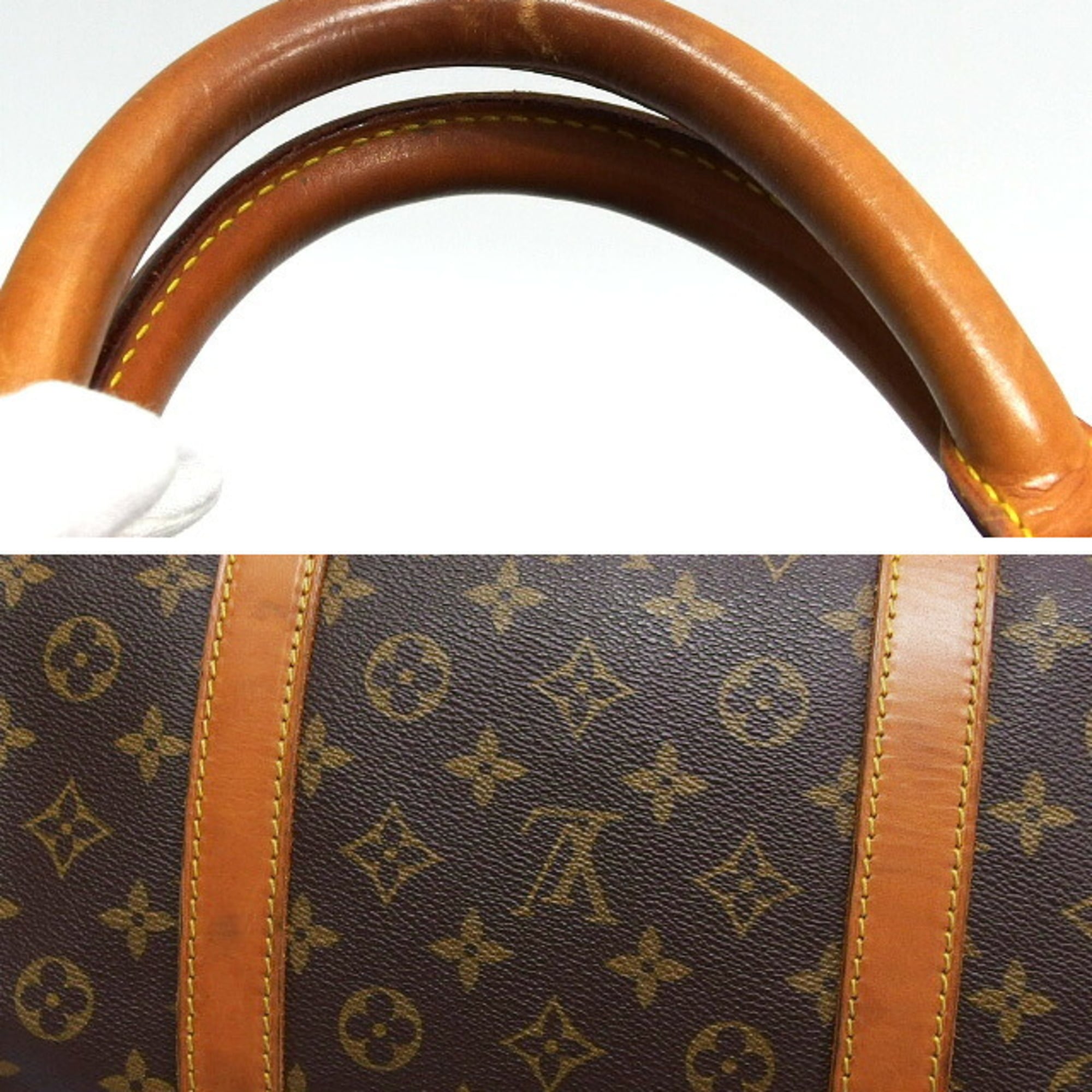 Louis Vuitton Brown Monogram Canvas Boston Bag Shoulder Bag (Pre-Owned)