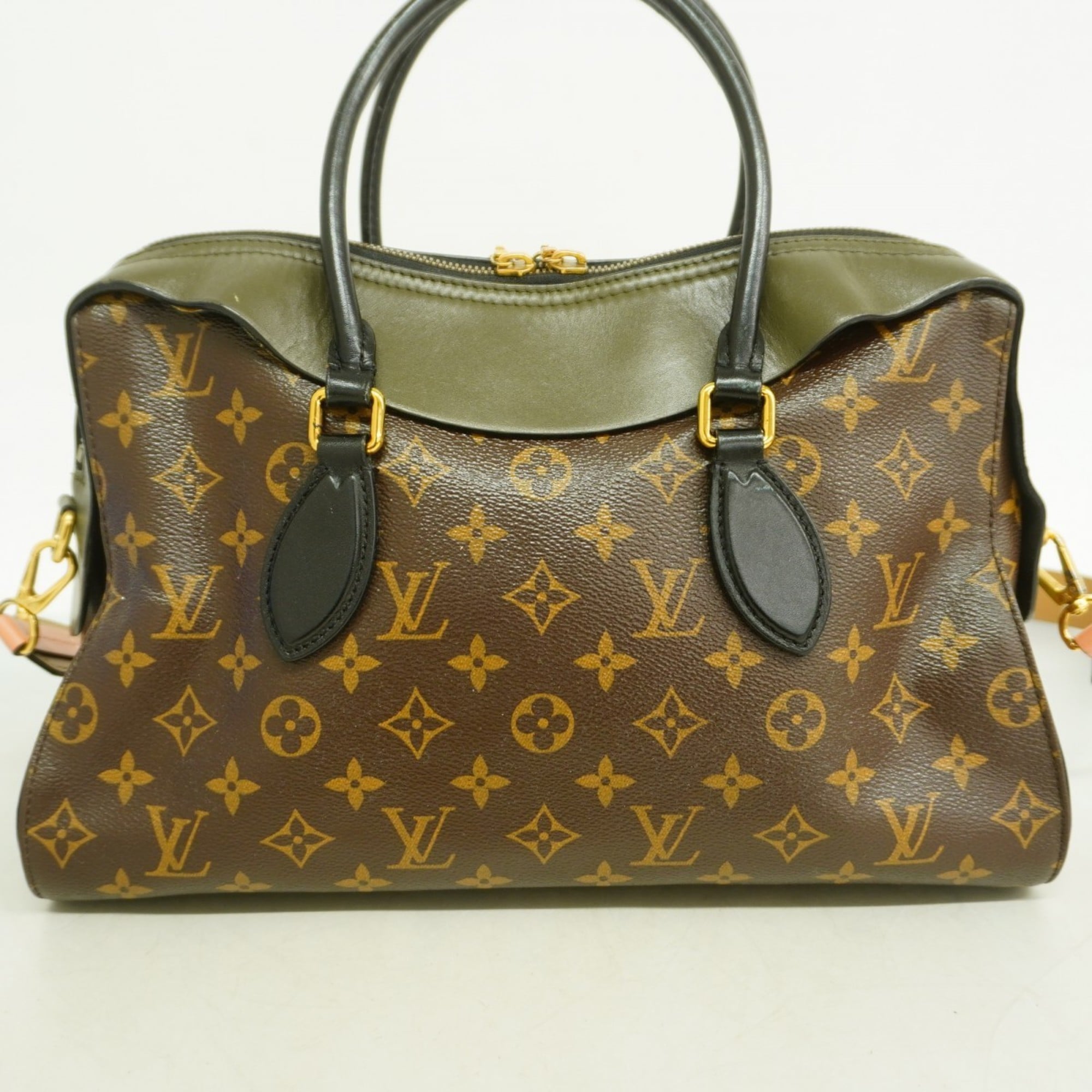 Louis Vuitton Brown Khaki Handbag (Pre-Owned)