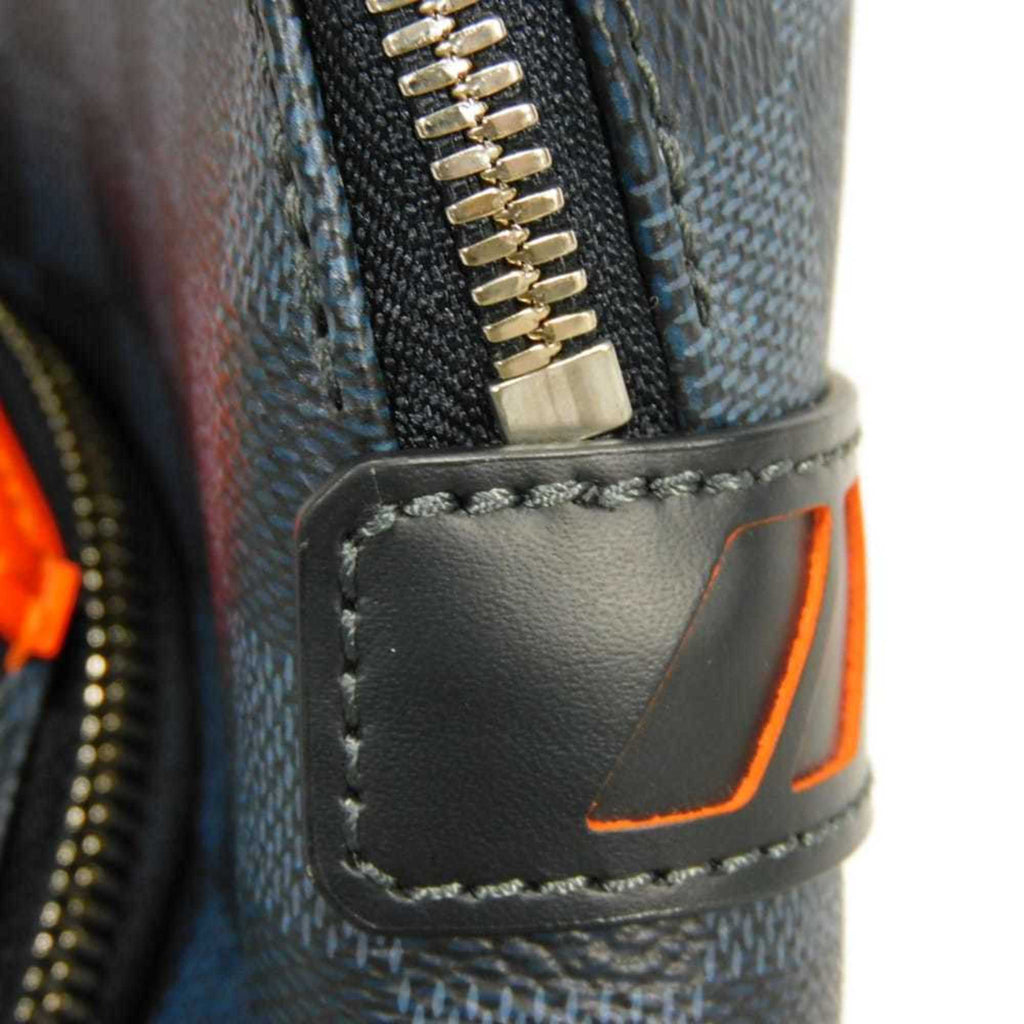 Louis Vuitton Damier Cobalt Navy Orange Damier Canvas Backpack (Pre-Owned)