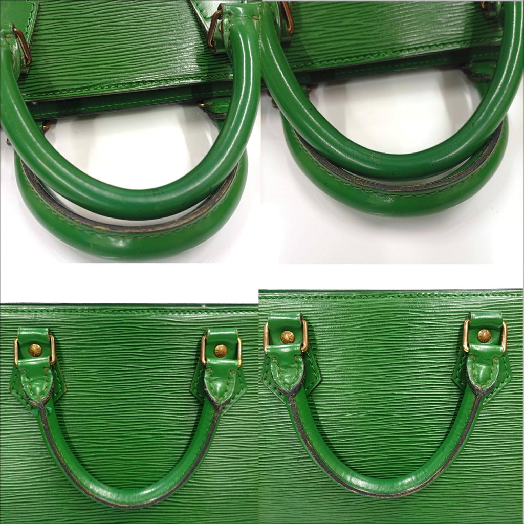 Louis Vuitton Borneo Green Green Epi Leather Handbag (Pre-Owned)