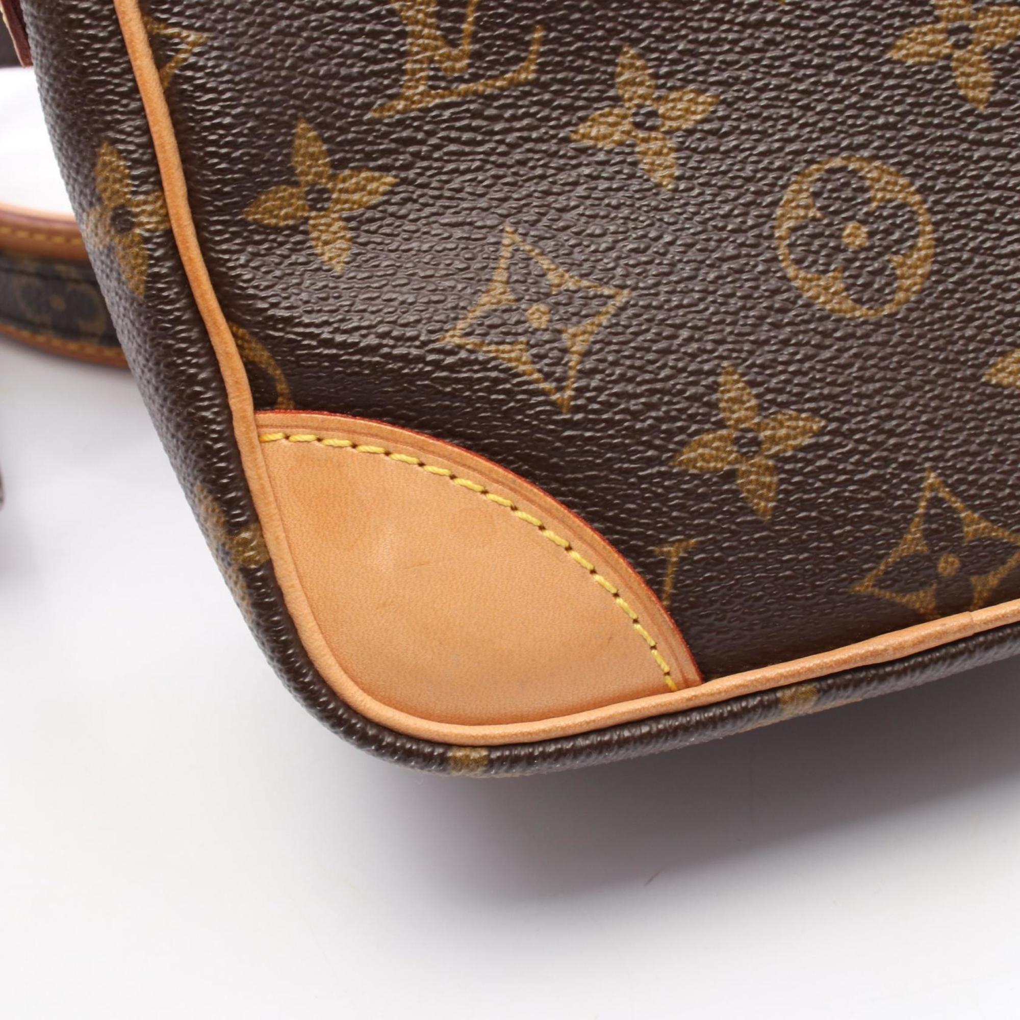 Louis Vuitton Brown Monogram Coated Canvas Leather Shoulder Bag (Pre-Owned)