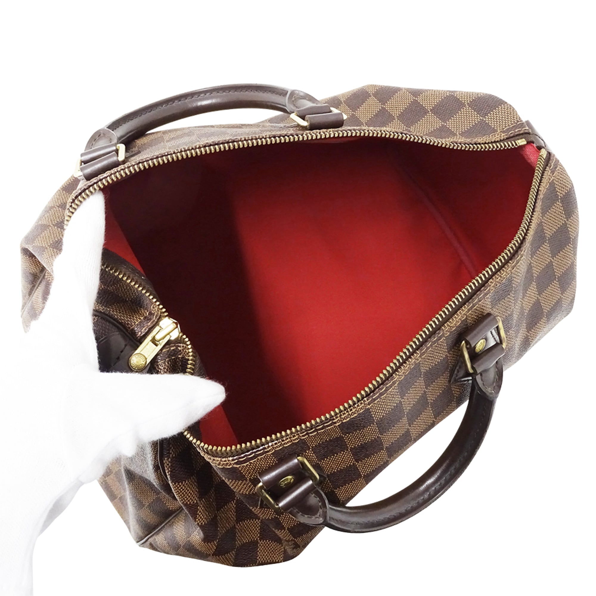 Louis Vuitton Damier Canvas Ebene Damier Canvas Handbag (Pre-Owned)