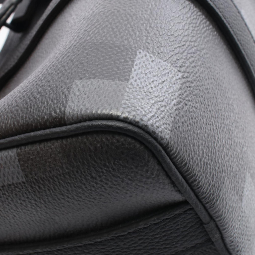 Louis Vuitton Black Coated Canvas Leather Handbag (Pre-Owned)