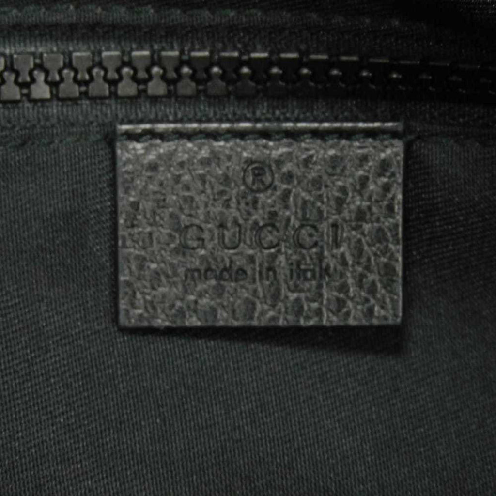 Gucci Black Nylon Gg Canvas Leather Messenger Bag Shoulder Bag (Pre-Owned)