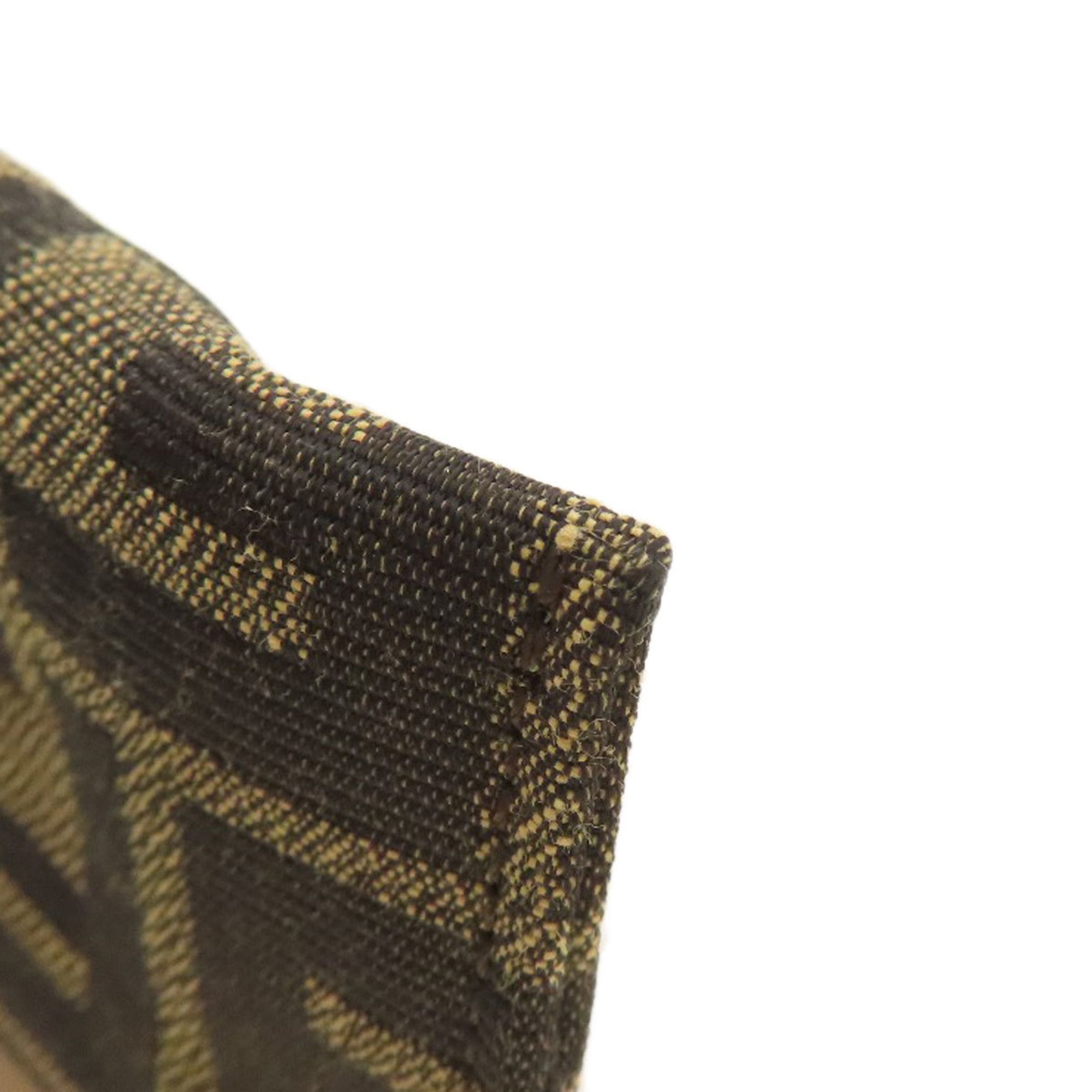 Fendi Brown Canvas Coin Purse/Coin Case (Pre-Owned)