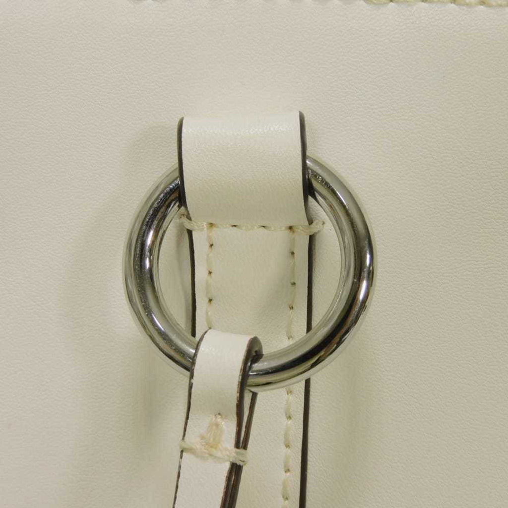 Tory Burch White Leather Handbag Shoulder Bag (Pre-Owned)