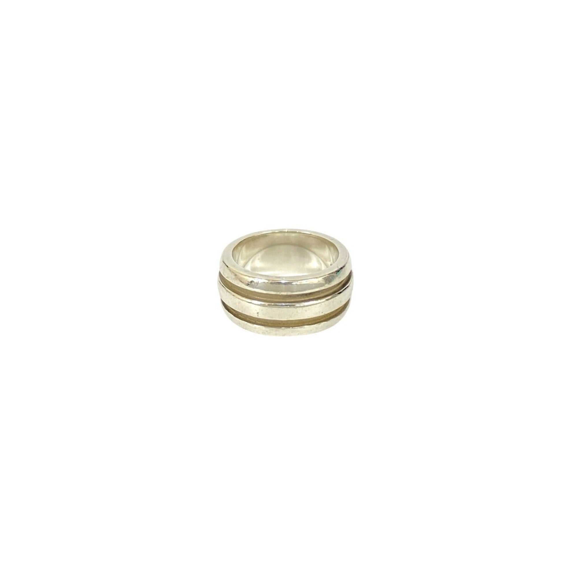 Tiffany Silver Silver 950 Band Ring (Pre-Owned)