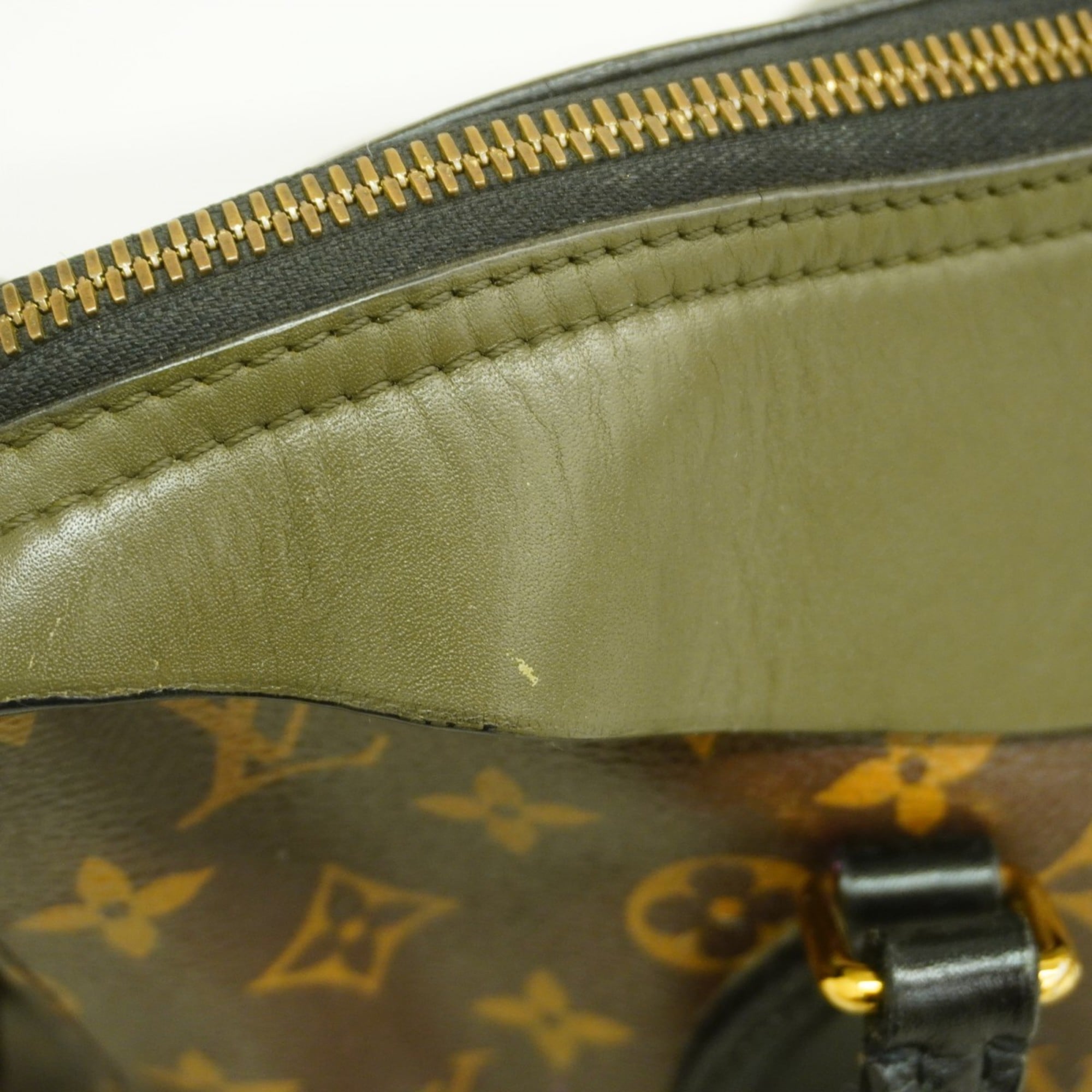 Louis Vuitton Brown Khaki Handbag (Pre-Owned)