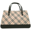 Burberry Beige Fabric Leather Handbag (Pre-Owned)