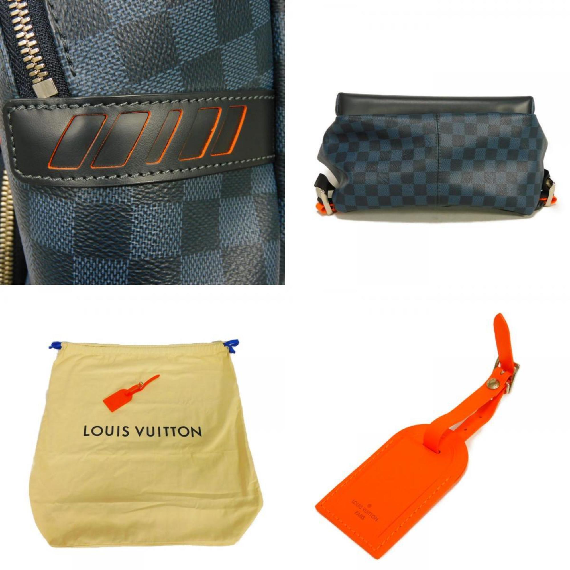 Louis Vuitton Damier Cobalt Navy Orange Damier Canvas Backpack (Pre-Owned)
