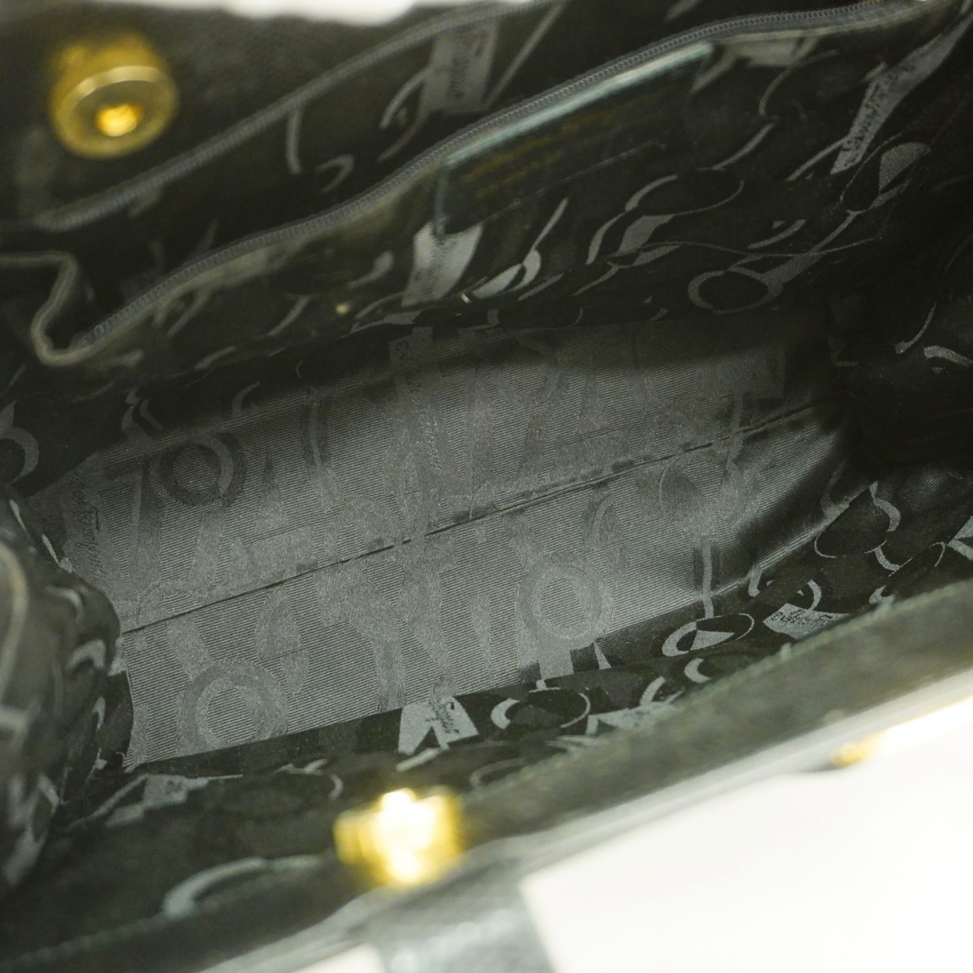 Salvatore Ferragamo Black Leather Tote Bag (Pre-Owned)