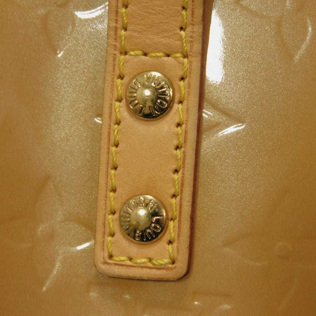 Louis Vuitton Beige Noisette Monogram Vernis Handbag Tote Bag (Pre-Owned)