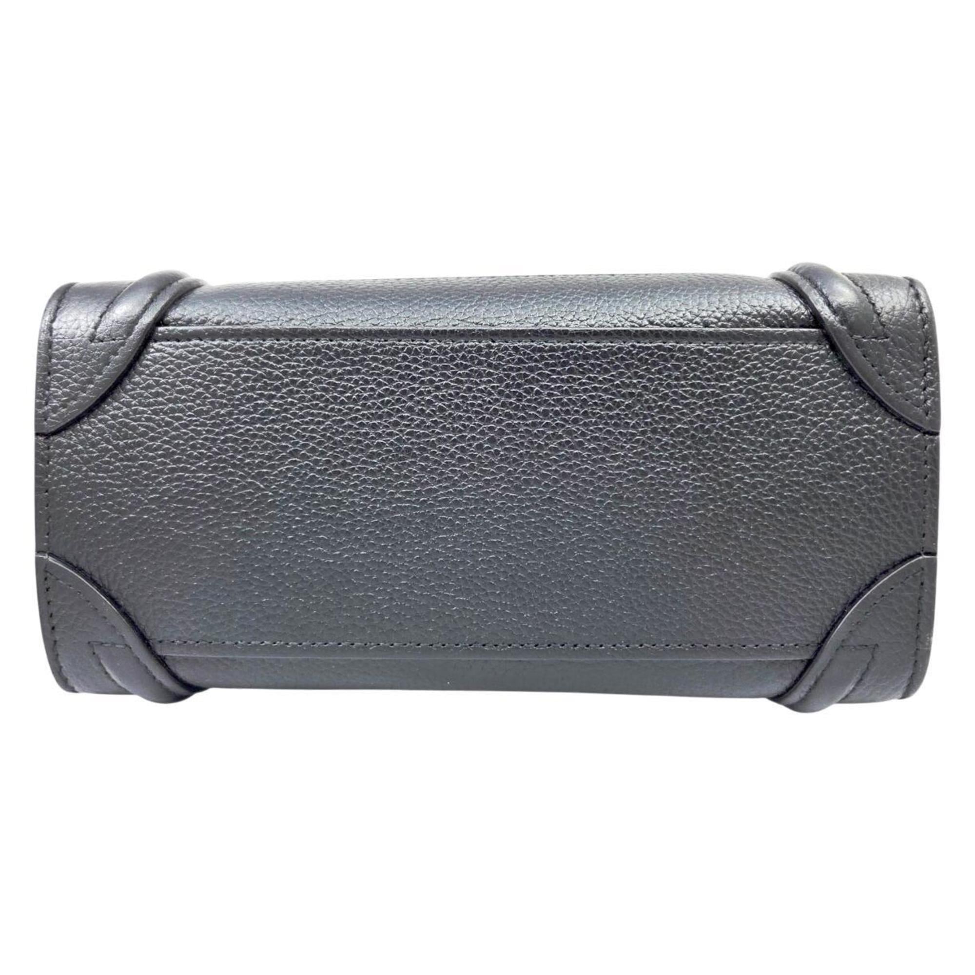 Celine Black Leather Handbag (Pre-Owned)