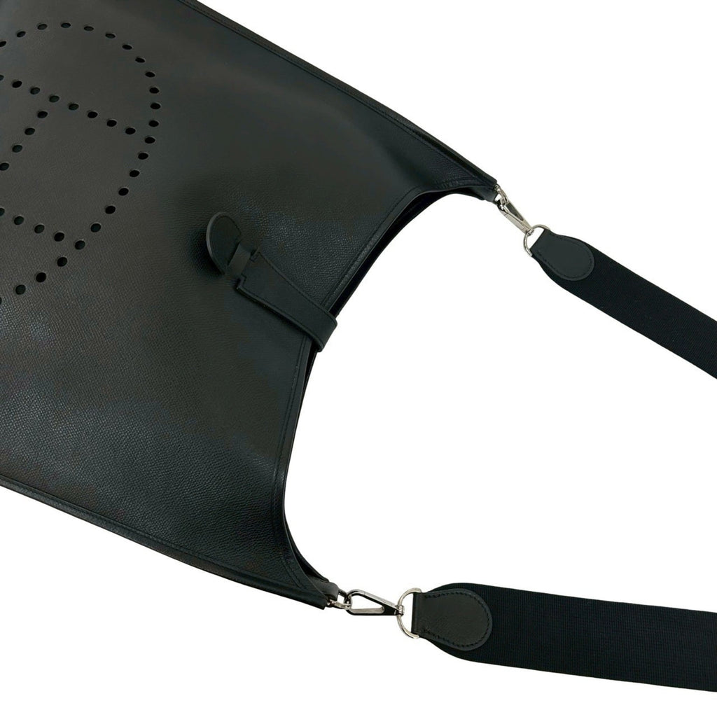 Hermes Black Epsom Leather Shoulder Bag Sling Bag (Pre-Owned)