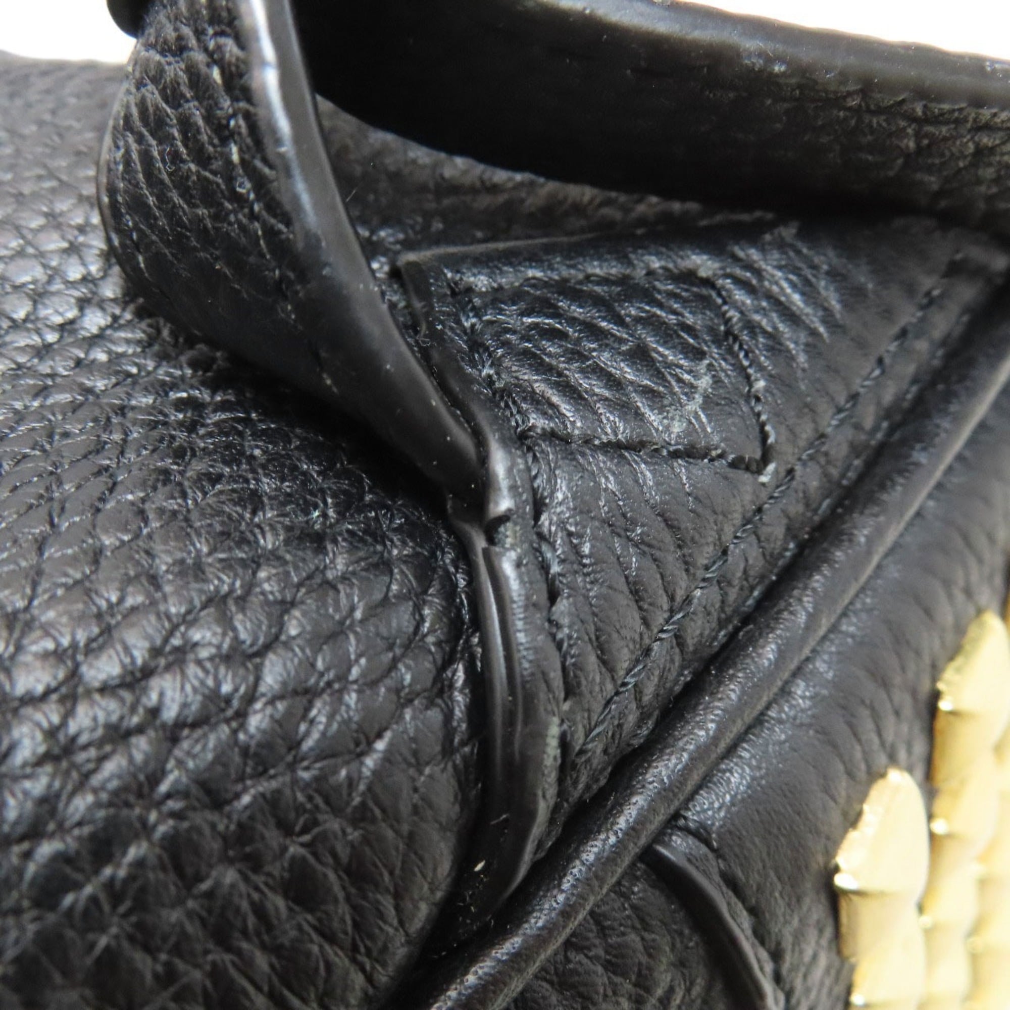 Michael Kors Black Leather Backpack (Pre-Owned)
