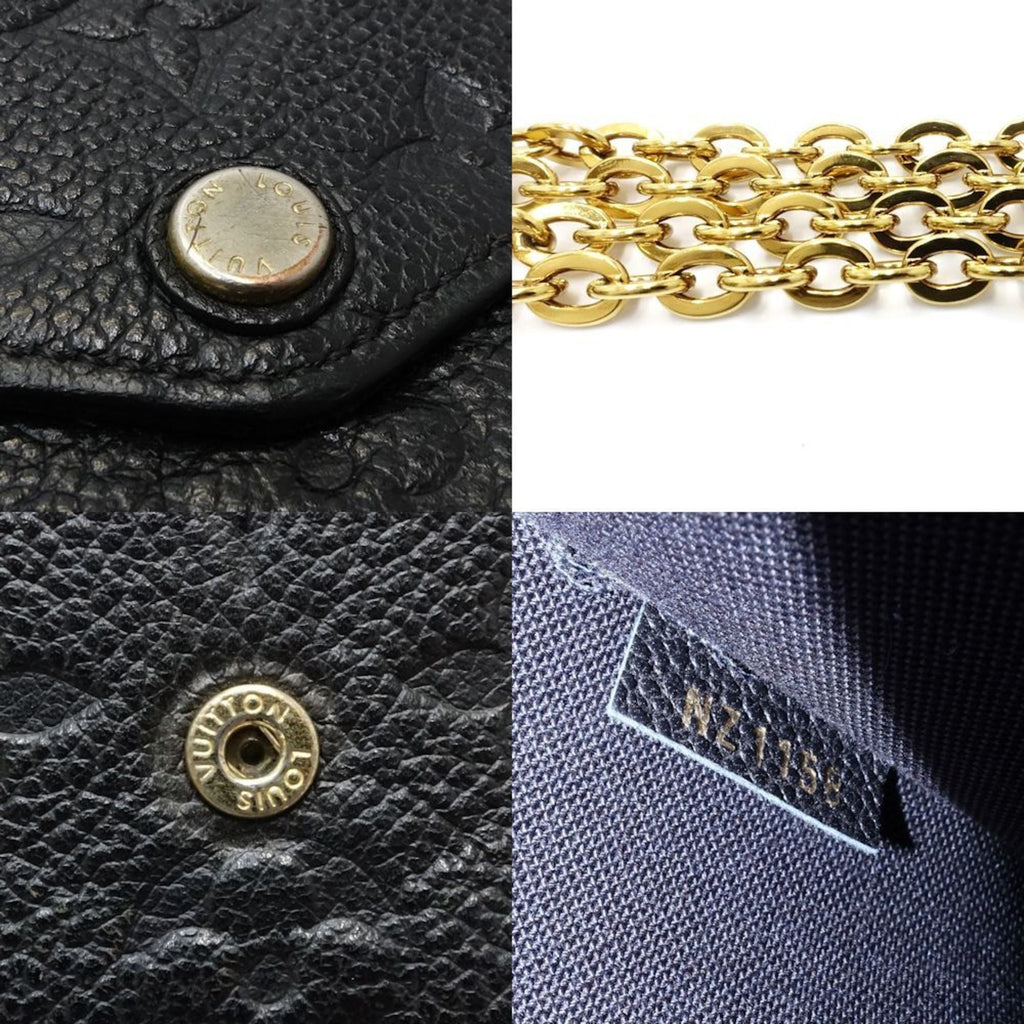 Louis Vuitton Noir Monogram Empreinte Chain/Shoulder Wallet (Pre-Owned)