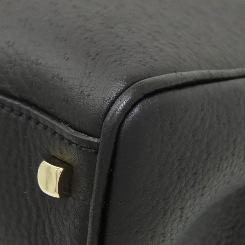 Salvatore Ferragamo Black Leather Handbag (Pre-Owned)