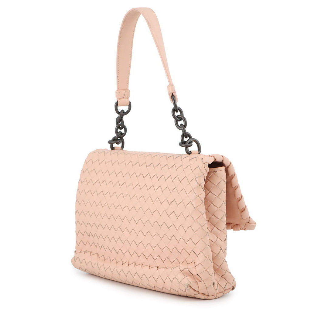 Bottega Veneta Intrecciato Pink Intrecciato Handbag (Pre-Owned)