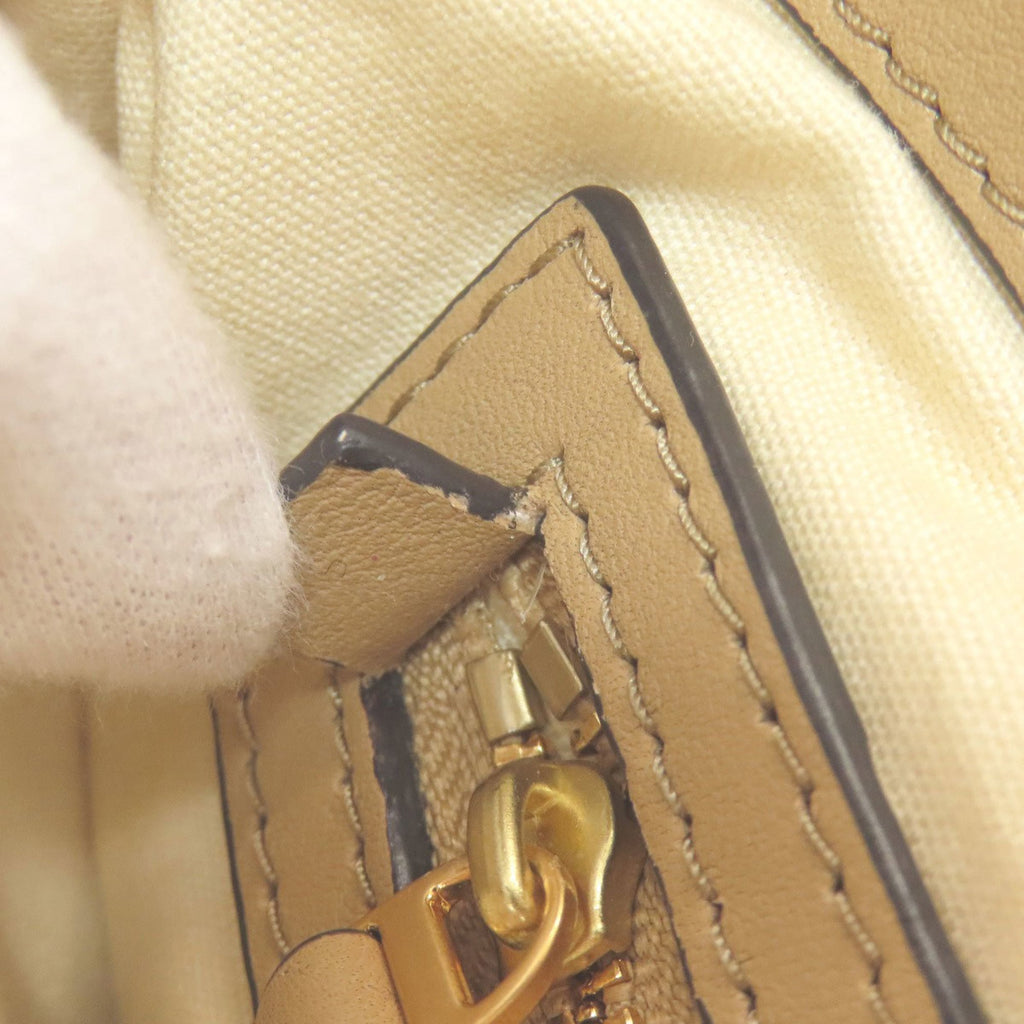 Tory Burch Beige Leather Tote Bag (Pre-Owned)