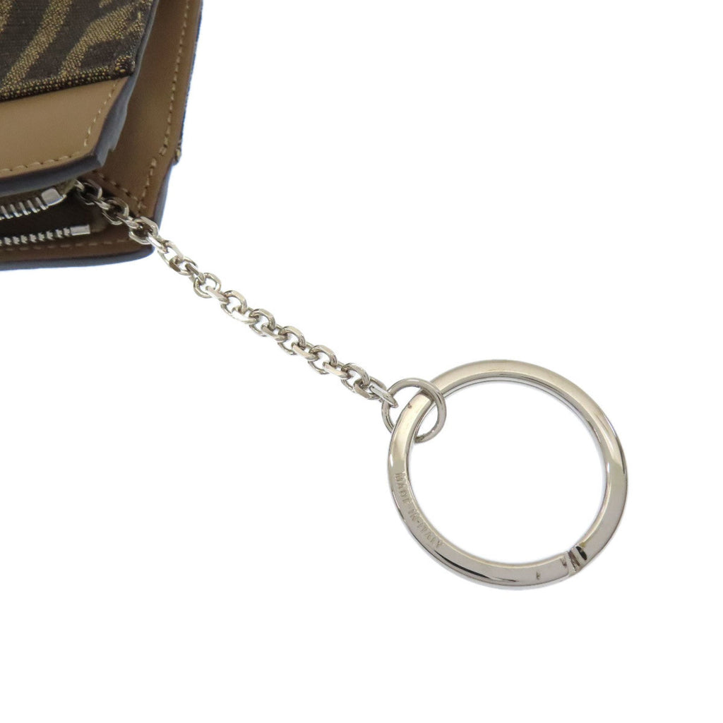 Fendi Brown Canvas Coin Purse/Coin Case (Pre-Owned)