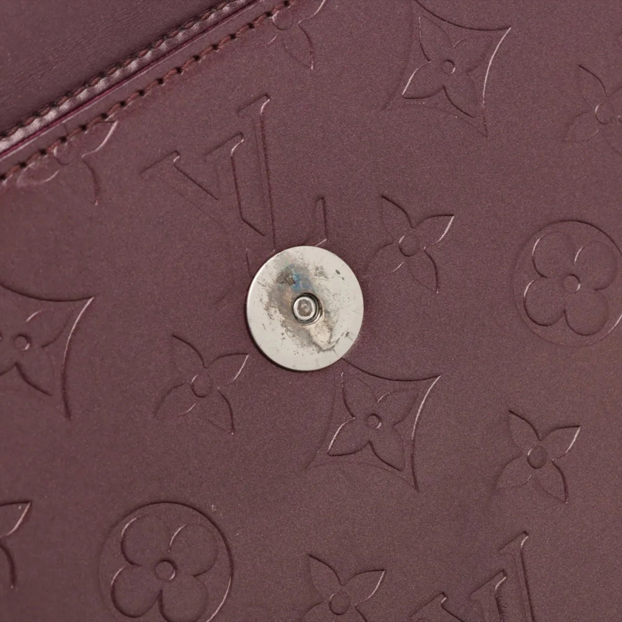 Louis Vuitton Violet Leather Shoulder Bag (Pre-Owned)