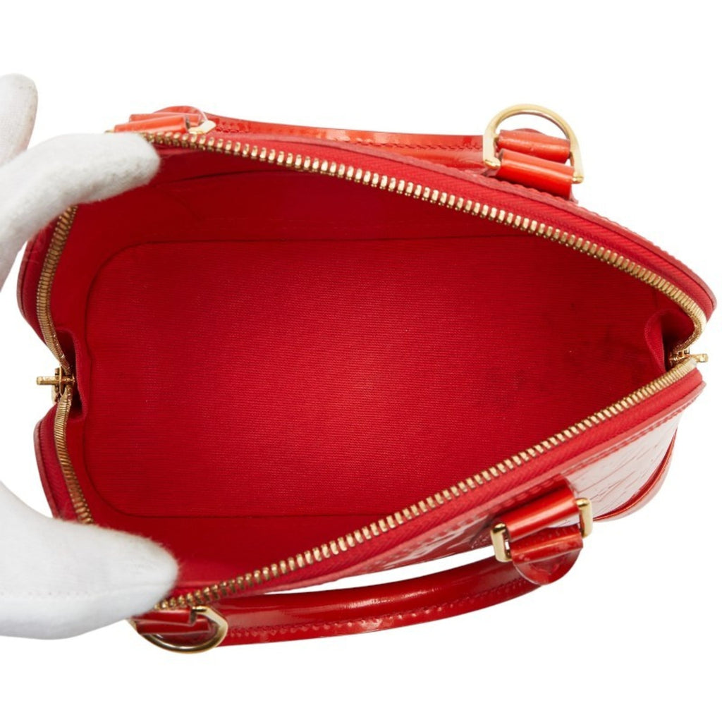 Louis Vuitton Cerise Red Color Patent Leather Handbag Shoulder Bag (Pre-Owned)