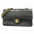 Chanel Black Leather Shoulder Bag (Pre-Owned)