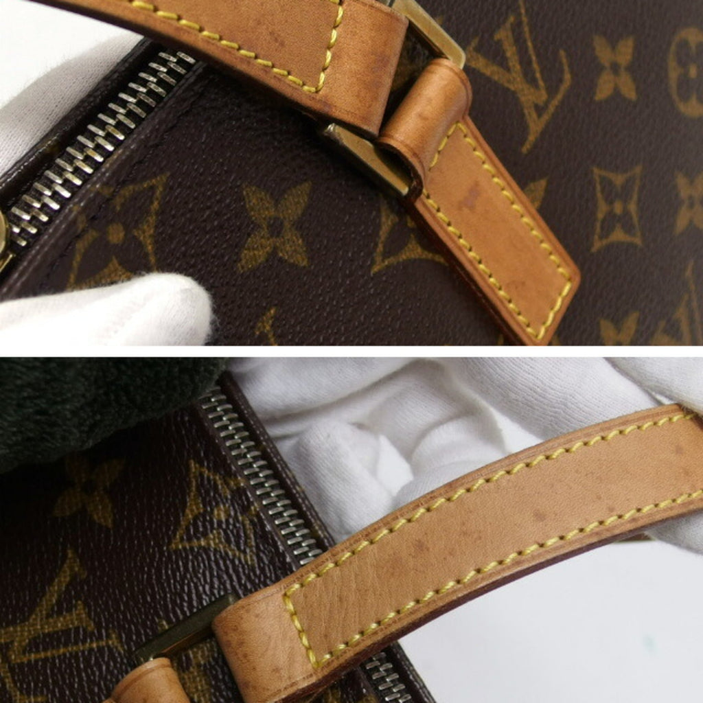 Louis Vuitton Brown Monogram Canvas Handbag Shoulder Bag Tote Bag (Pre-Owned)