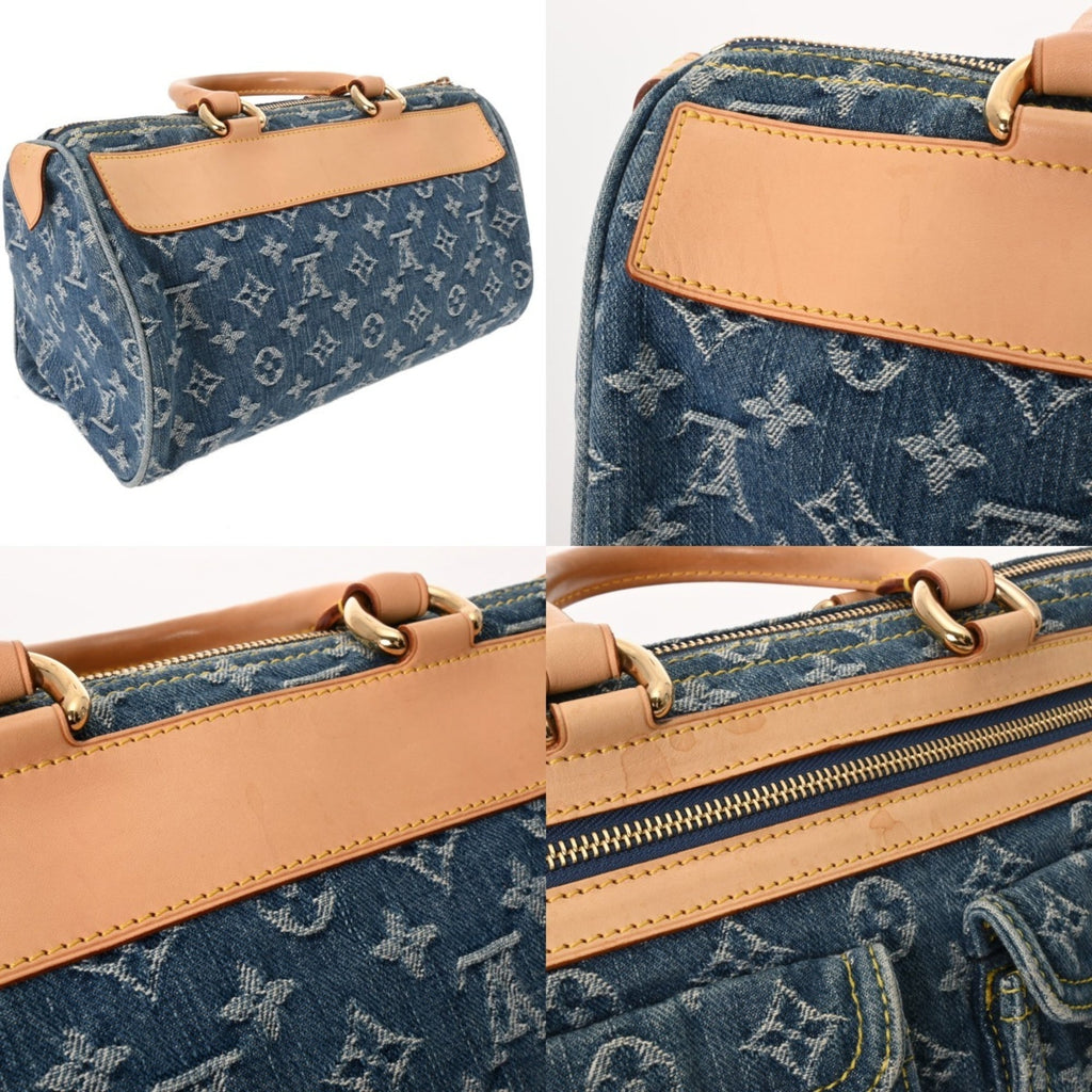 Louis Vuitton Blue Monogram Denim Handbag (Pre-Owned)