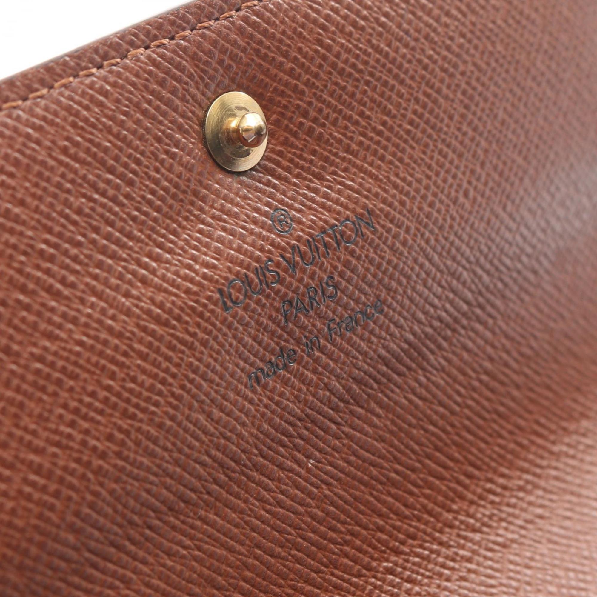 Louis Vuitton Brown Monogram Monogram Wallet (Tri-Fold) (Pre-Owned)