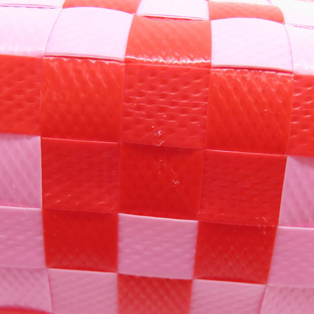 Marni Pink Red Color Polypropylene Basket Handbag (Pre-Owned)
