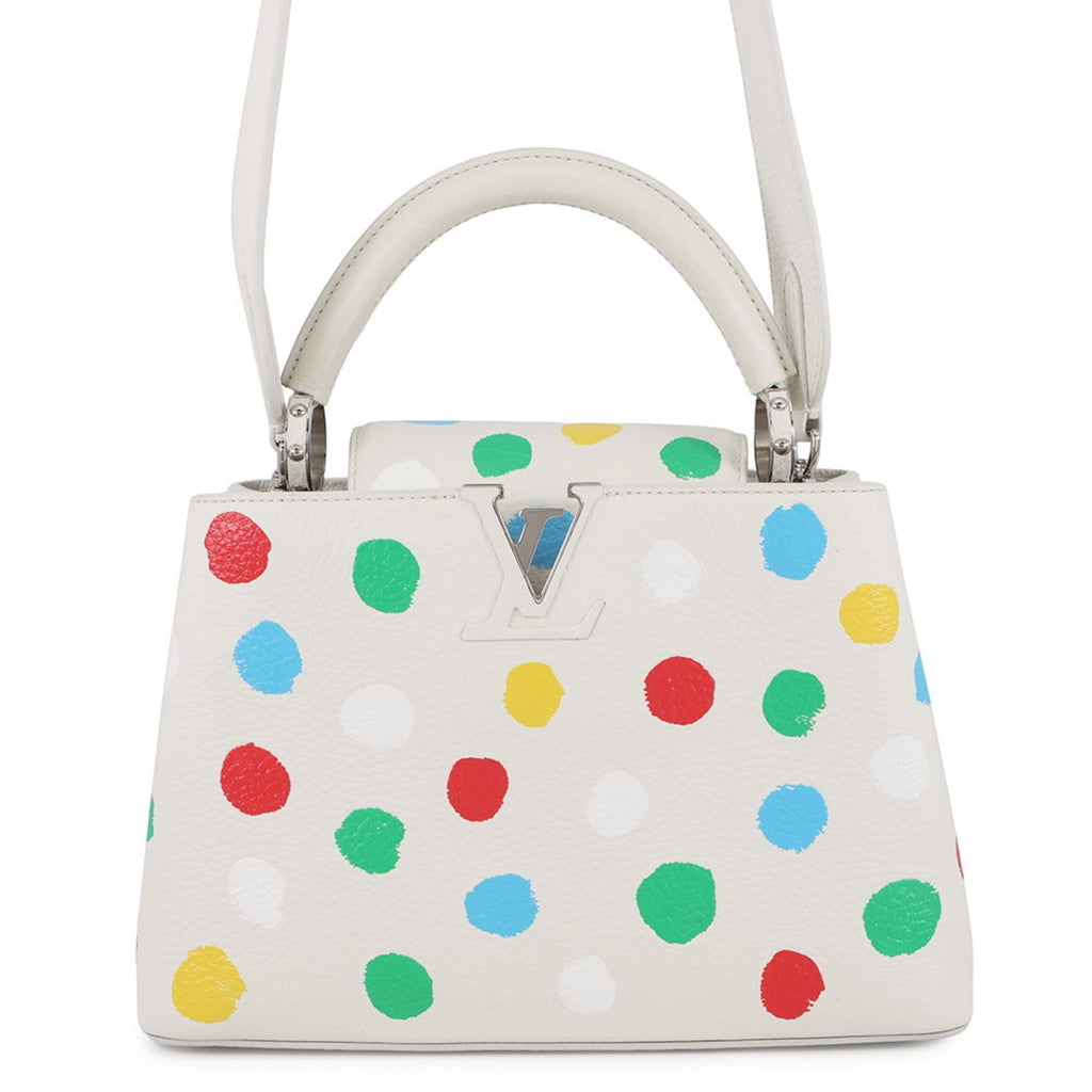Louis Vuitton Multi-Color White Leather Handbag (Pre-Owned)