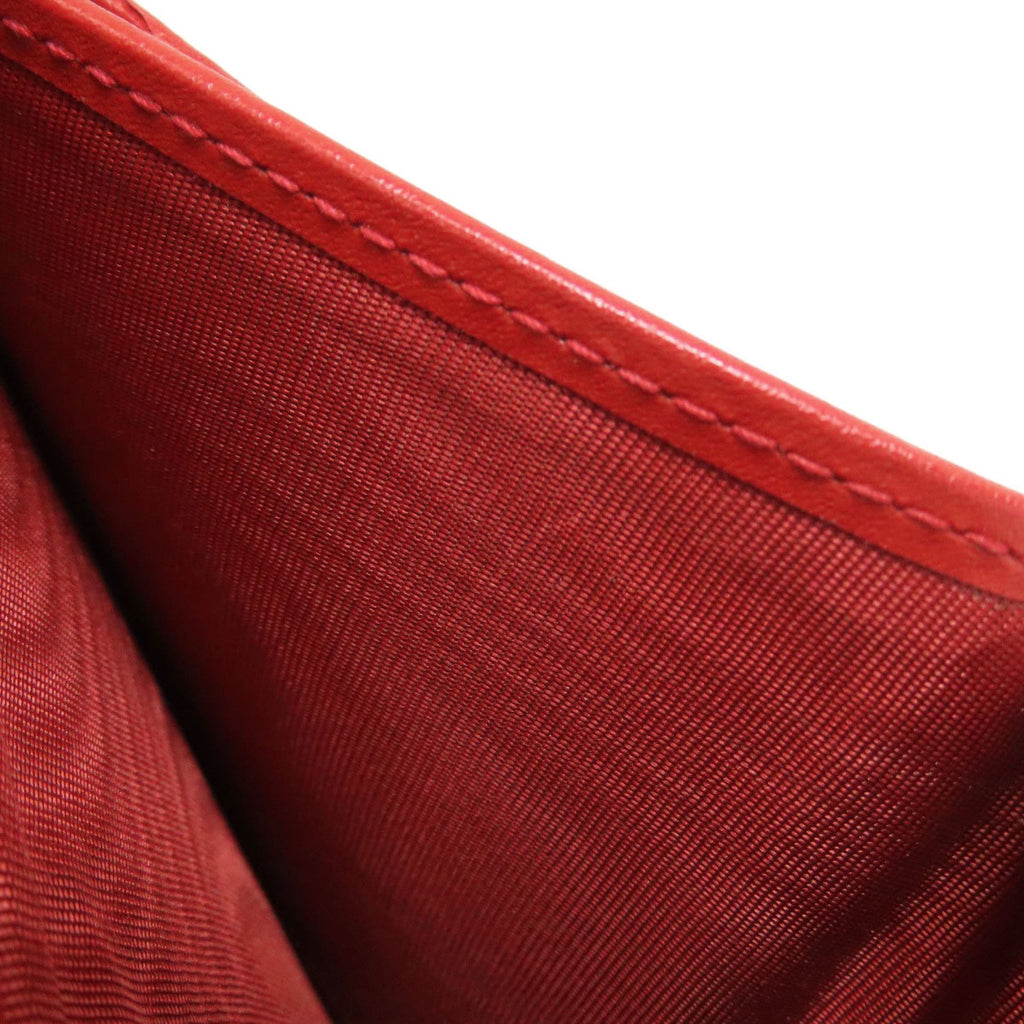 Salvatore Ferragamo Red Color Leather Wallet (Bi-Fold) (Pre-Owned)