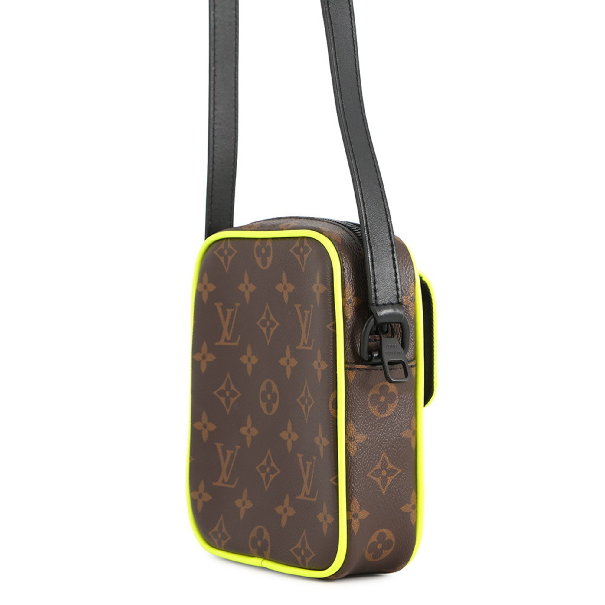 Louis Vuitton Monogram Macassar Brown Monogram Macassar Noir Yellow Monogram Shoulder Bag (Pre-Owned)