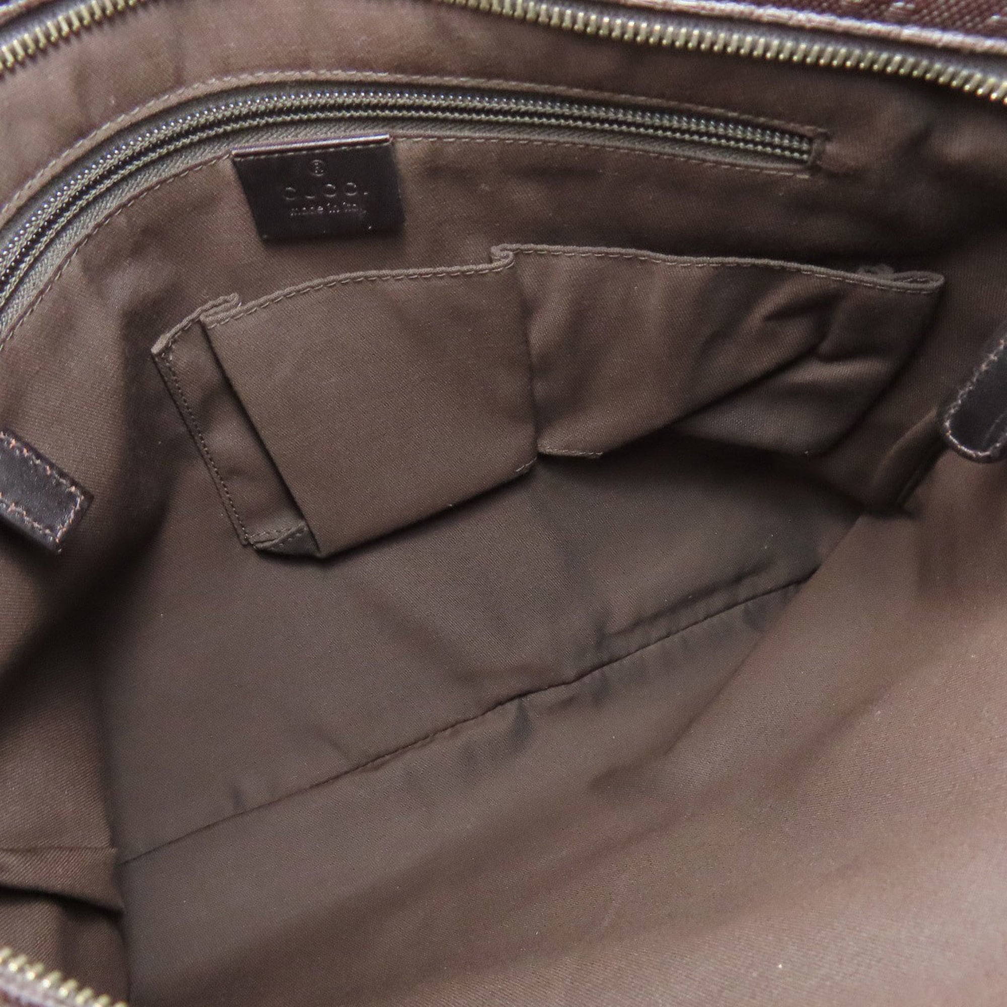 Gucci Brown Leather Shoulder Bag (Pre-Owned)