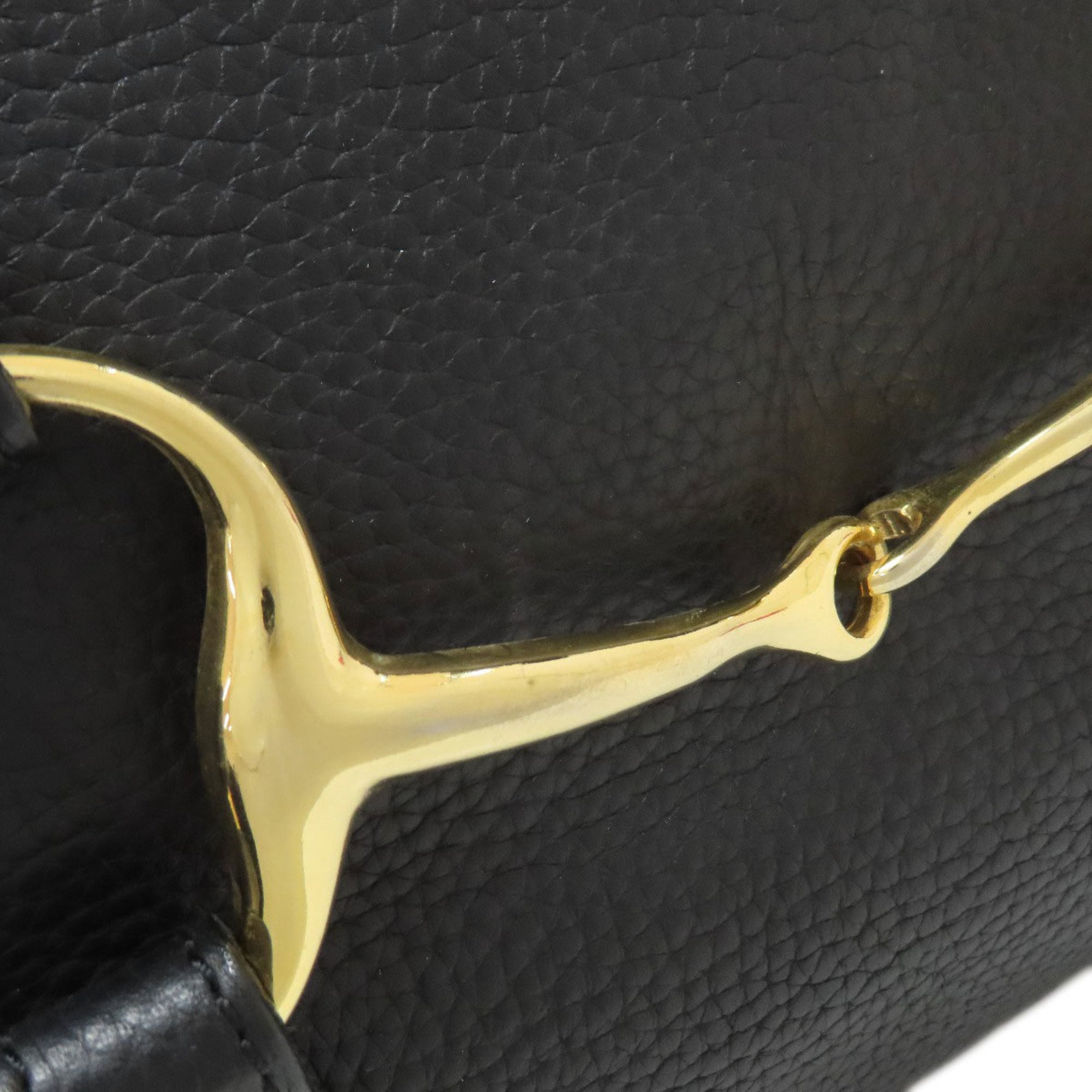 A.D.M.J Black Leather Boston Bag (Pre-Owned)