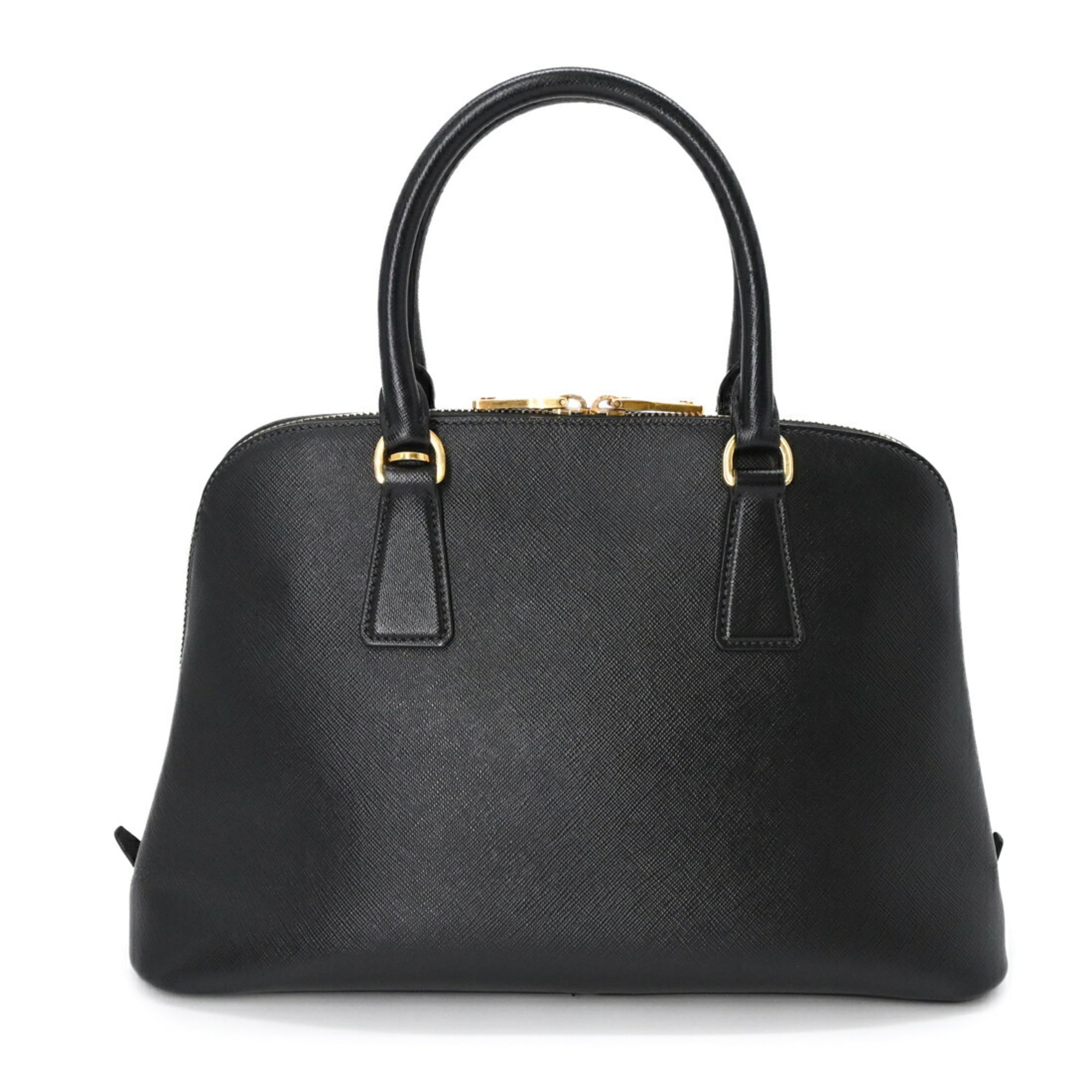 Prada Black Saffiano Triangle Handbag (Pre-Owned)