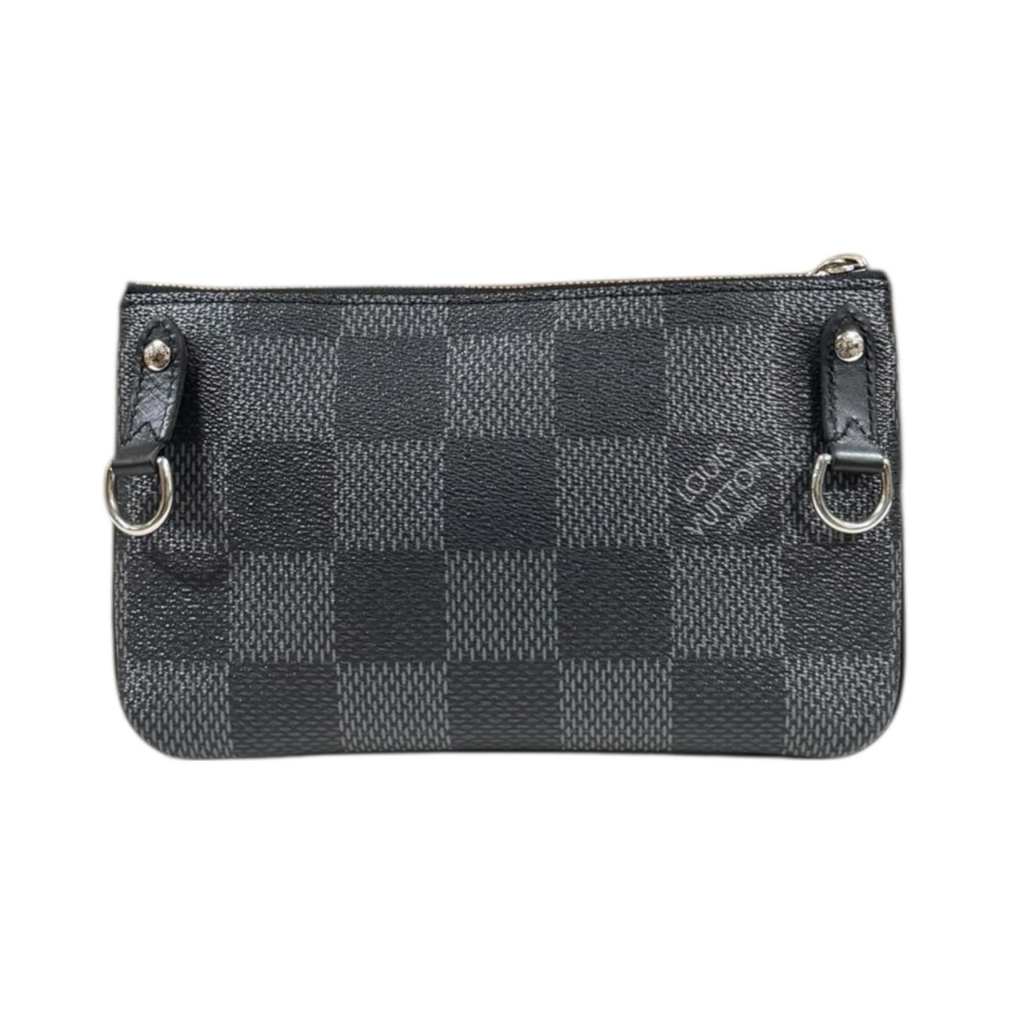 Louis Vuitton Damier Graphite Black Gray Pvc Shoulder Bag (Pre-Owned)