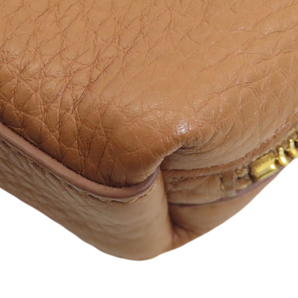 Prada Brown Leather Pouch (Pre-Owned)