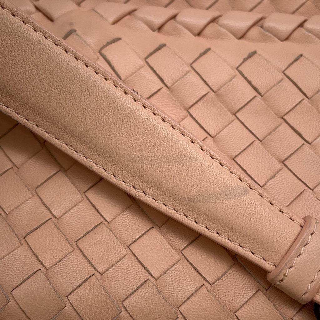 Bottega Veneta Intrecciato Pink Intrecciato Handbag (Pre-Owned)