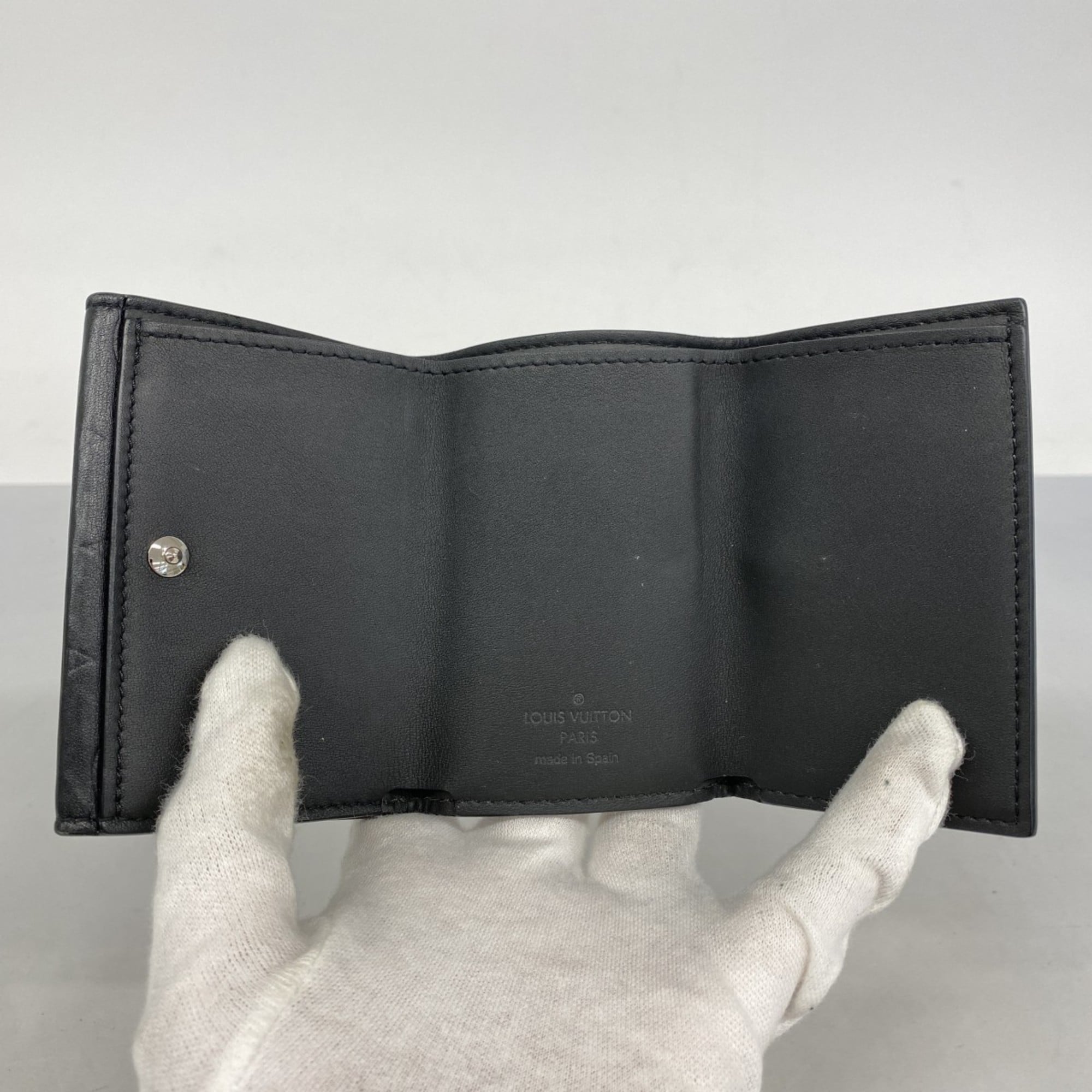 Louis Vuitton Noir Wallet (Tri-Fold) (Pre-Owned)