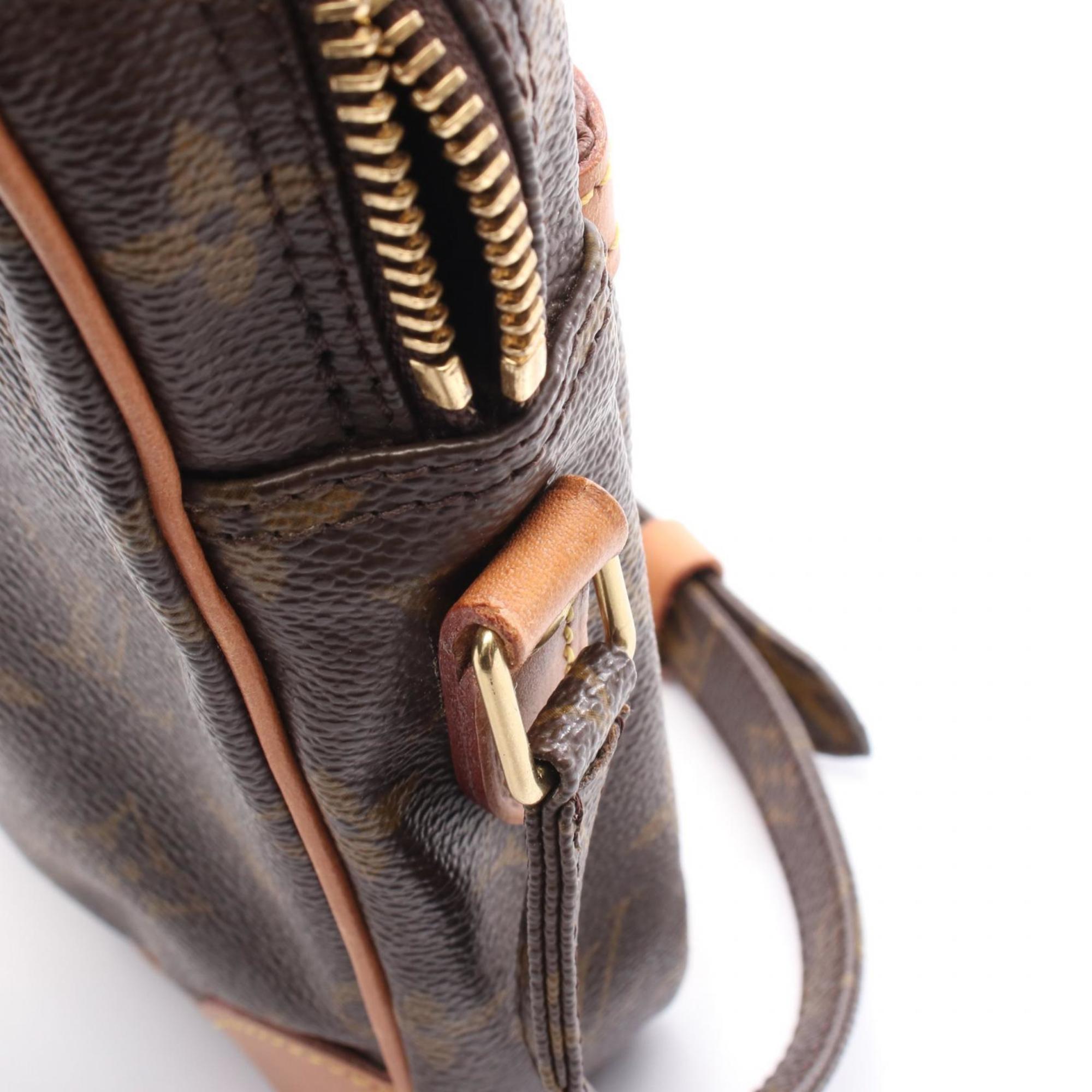 Louis Vuitton Brown Monogram Coated Canvas Leather Shoulder Bag (Pre-Owned)