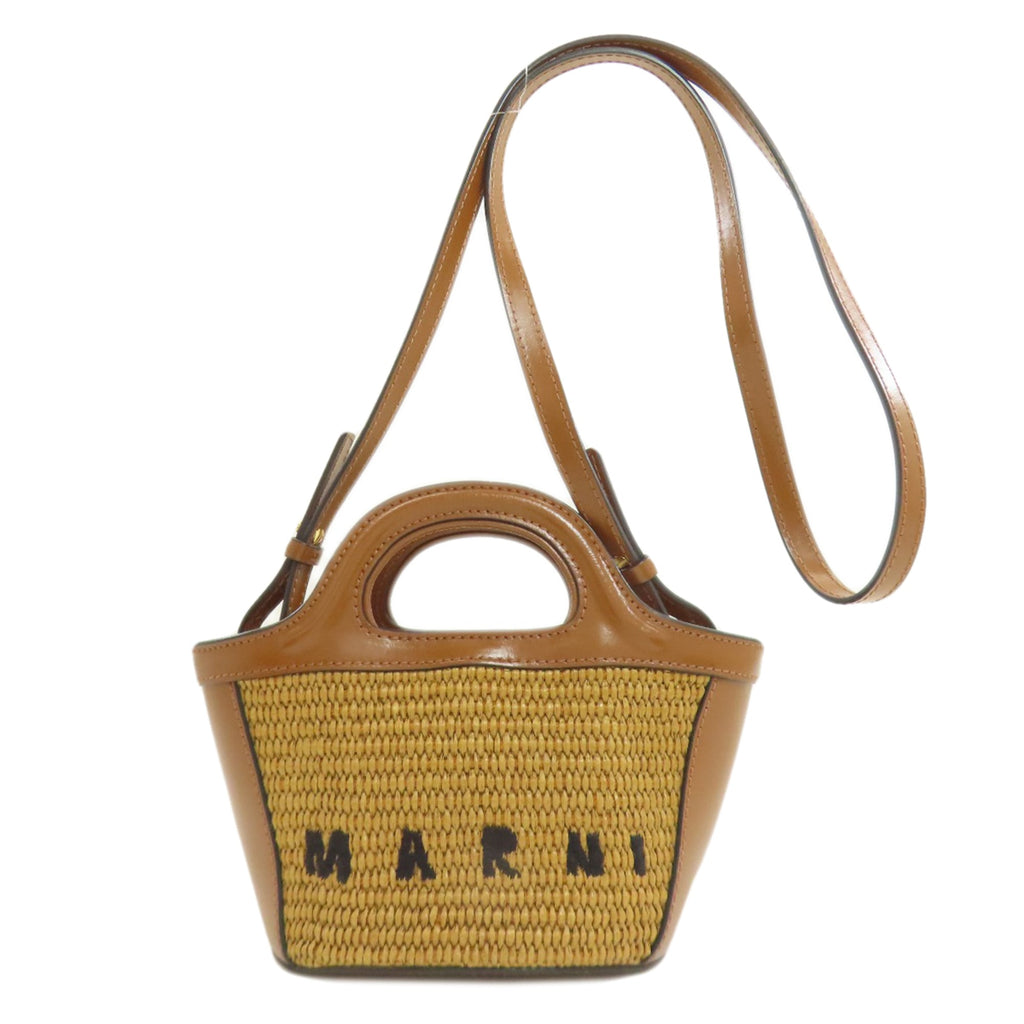 Marni Brown Leather Shoulder Bag (Pre-Owned)