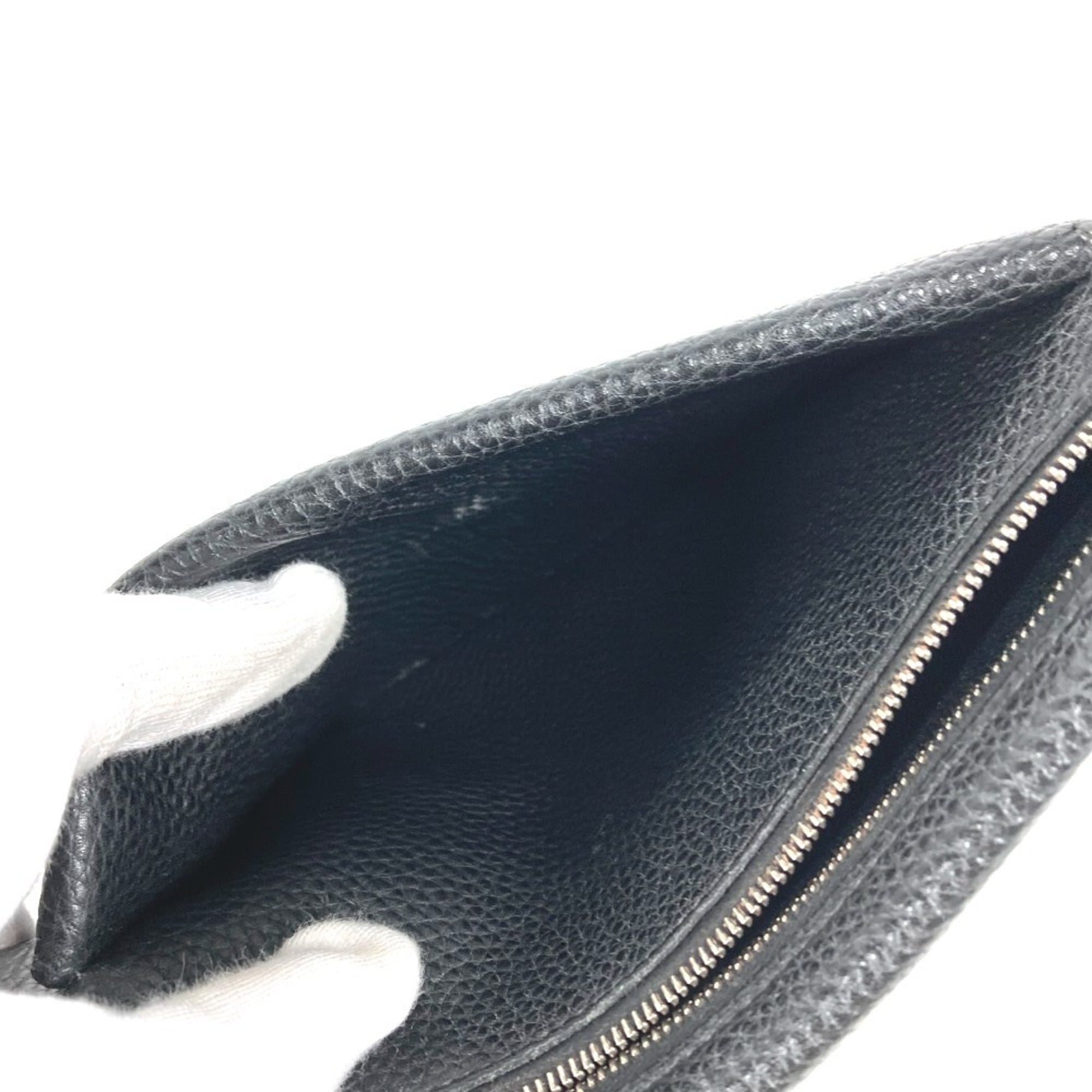 Hermes Black Leather Fanny Pack (Pre-Owned)