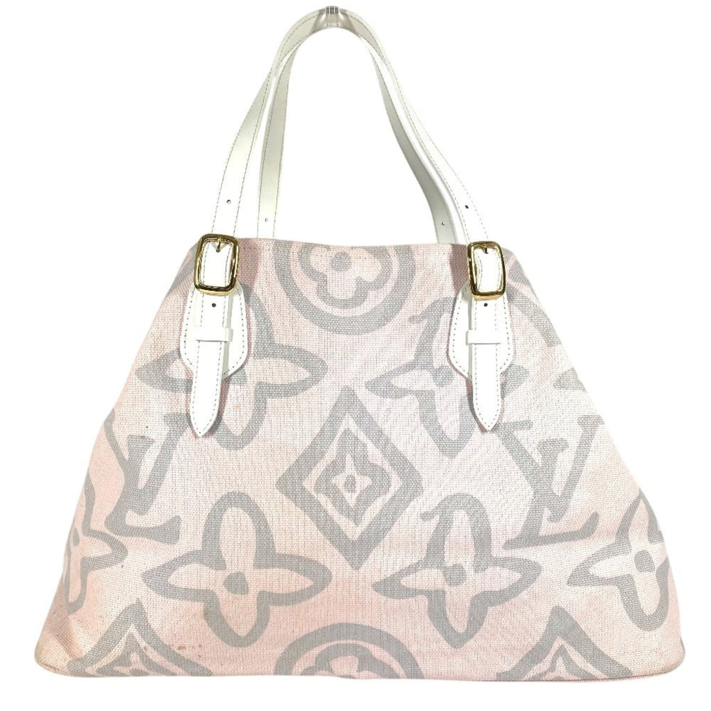 Louis Vuitton Pink Canvas Leather Boston Bag Shoulder Bag Tote Bag (Pre-Owned)