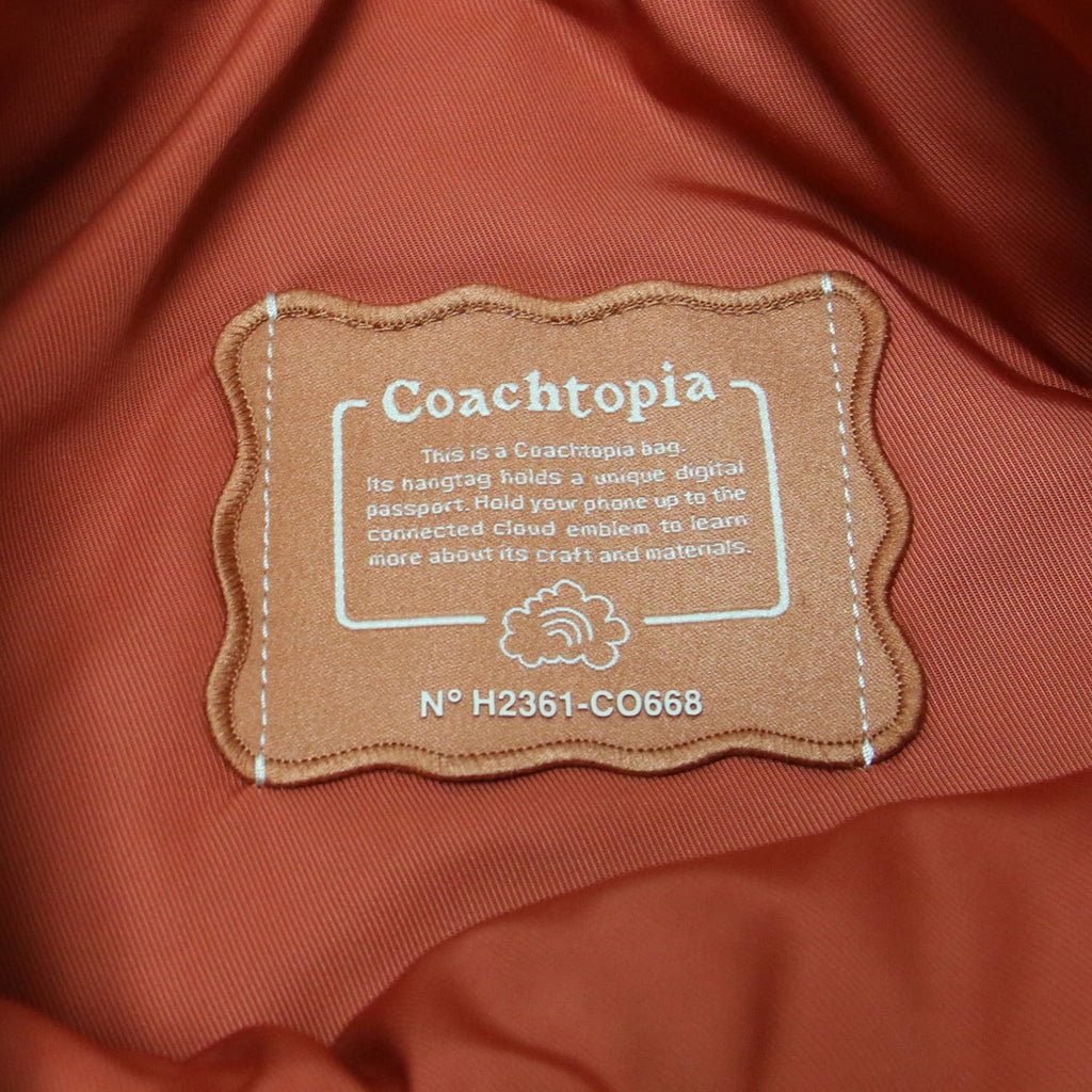 Coach Orange Polyester Handbag (Pre-Owned)