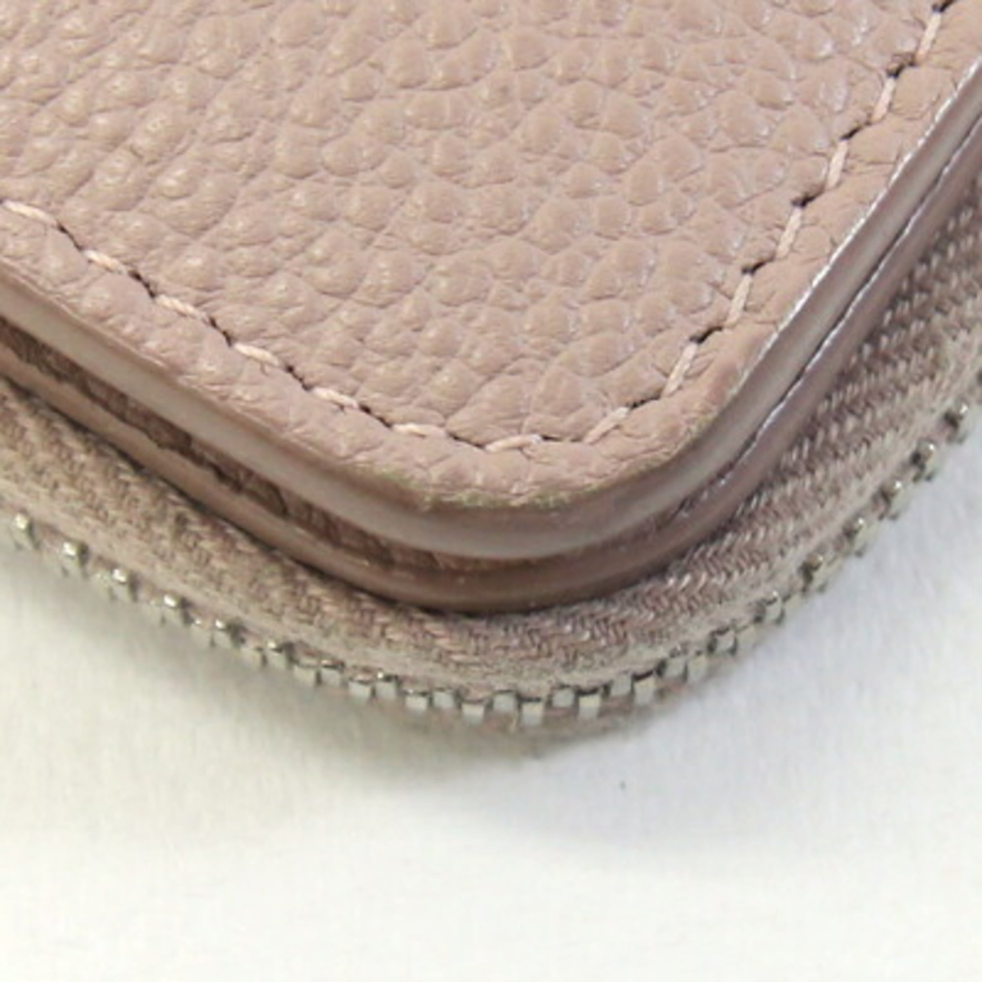 Saint Laurent Pink Beige Leather Wallet (Bi-Fold) (Pre-Owned)