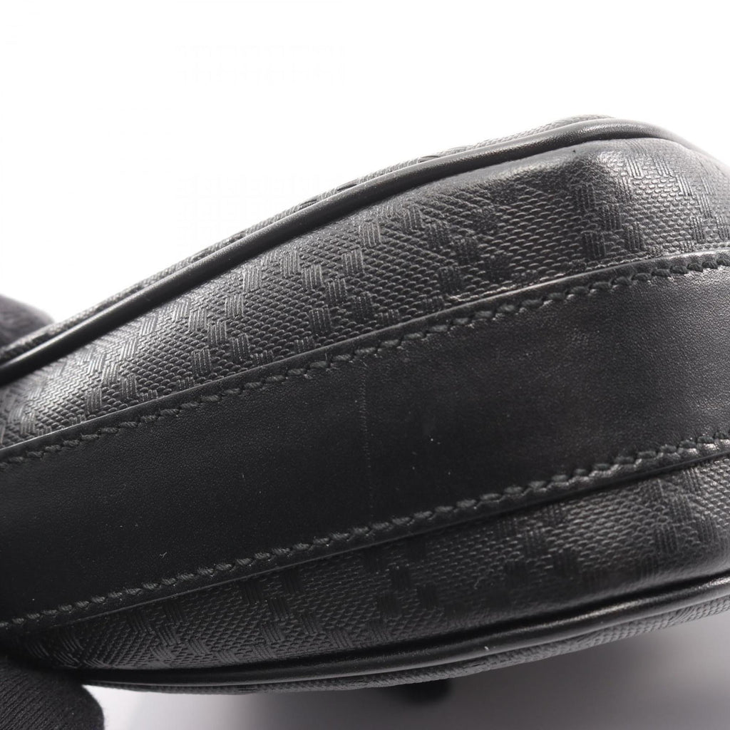 Gucci Black Coated Canvas Leather Shoulder Bag (Pre-Owned)